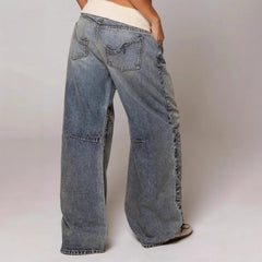 Hip Hop Splice Basics Retro Jeans