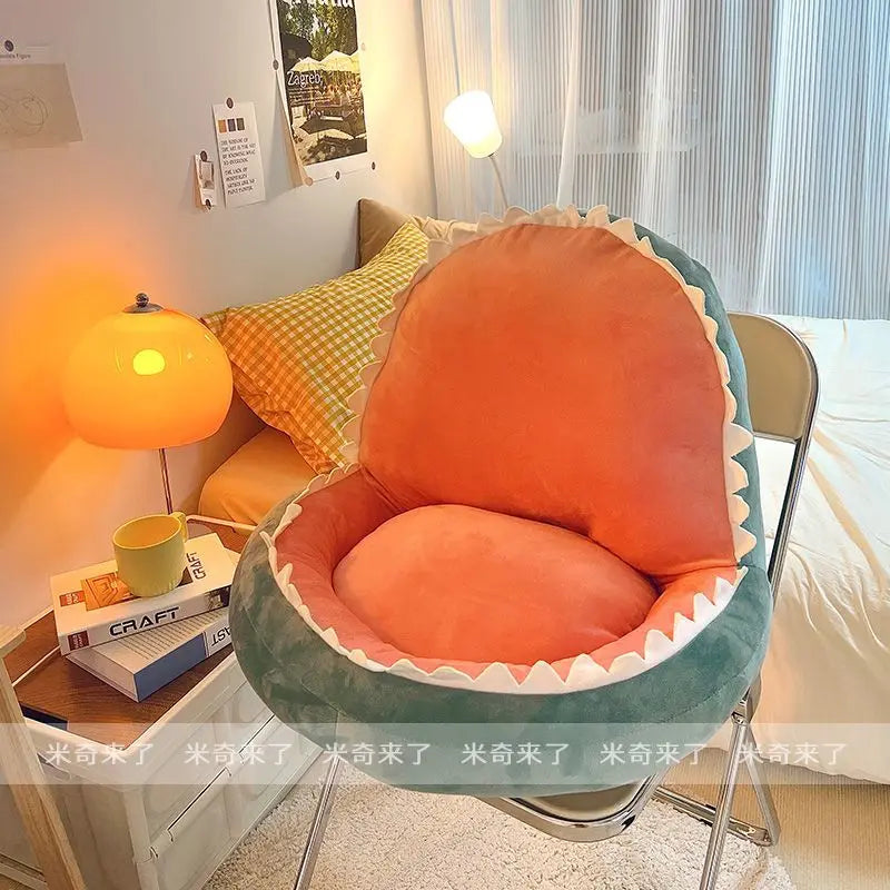 Shark Shaped Lazy Cushion on The Ground,Tatami Futon Bedroom Balcony Bay Window Floor Soft Cushion,Children's Reading Area Chair