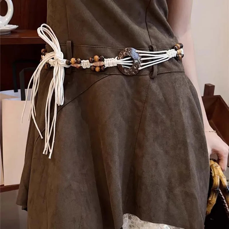Vintage Handmade Woven Waist Chain