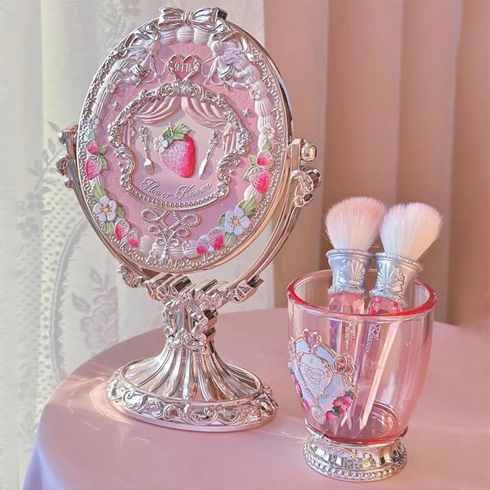 Flower Knows 9th Anniversary Limited Edition Luxury Vanity Mirror with Paddle Hair Brush