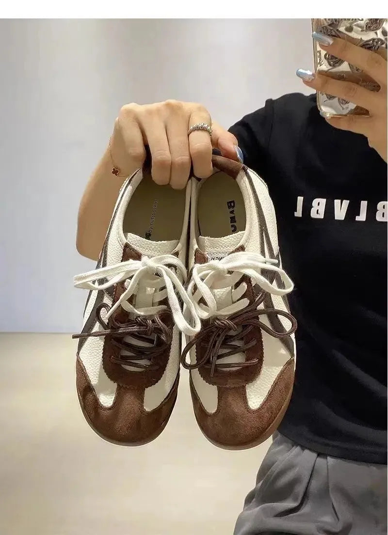 Thick Bottom Dad Shoes Style Platform Slip-On Sports Shoes Breathable Comfortable Versatile Casual Shoes
