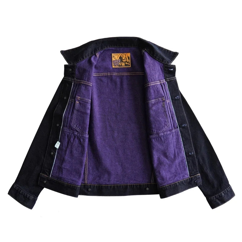 Jacket Selvedge Denim Jacket Vintage Purple