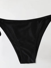 2Pc/Set Swimsuit Bikinis Set Triangle Swimwear String Beachwear Thong One Piece Suits Brazilian Biquini