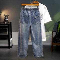 Loose Straight Leg Jeans Style Casual Comfortable Denim Trousersable Male
