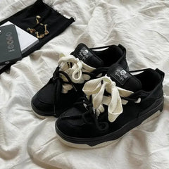 Sneakers Shoes Sports Designer Vulcanized Shoes Sneakers Mesh Lace Up Ladies