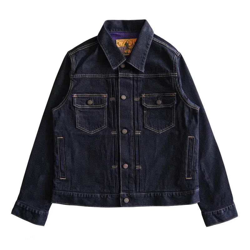 Jacket Selvedge Denim Jacket Vintage Purple