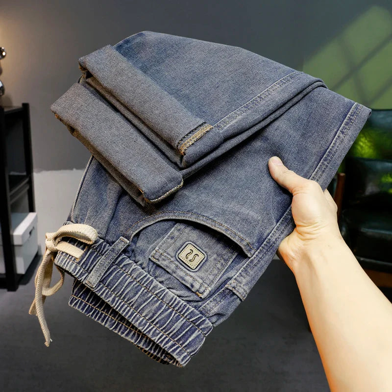 Loose Straight Leg Jeans Style Casual Comfortable Denim Trousersable Male