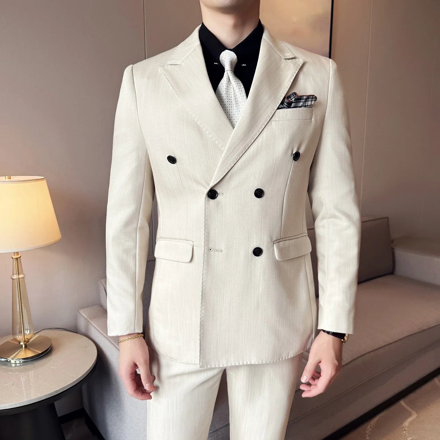 Business Clothing groom suit Wedding suit 3 Piece jacket vest pantsHigh-end business suit set dress