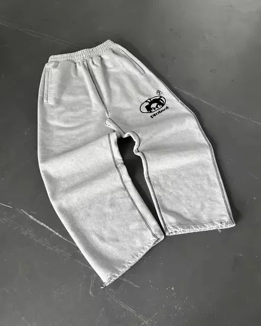 American Y2k Sweatpants Gothic Harajuku Vintage Letter Patch Loose Casual Pantsable High Waisted Jogging Pants