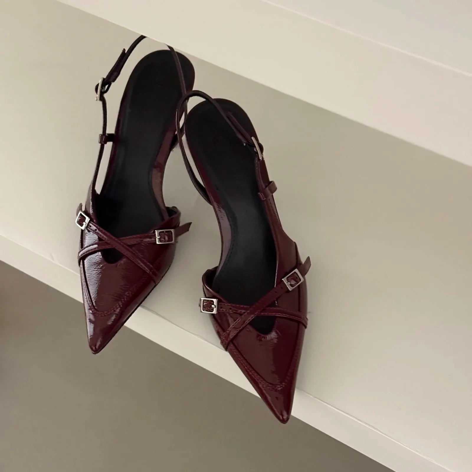 Jeans Heeled Sandals Pointed High Heel Office Lady Shoes Beautiful high heels Shoes sandalias mujer