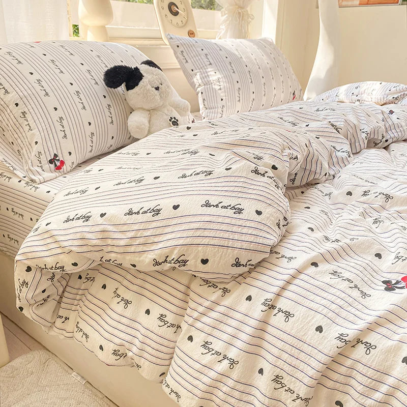Floral Style Duvet Cover Breathable Quilts Cover Single/Double/Queen Size Comforter Cover Home Bedding (Pillowcase Need Order)