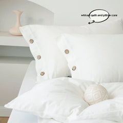 3pcs 100% cotton bedding set Double Duvet Cover Set 220x240 Solid Twist Cotton King Size Bedding Set Quilt Cover Set