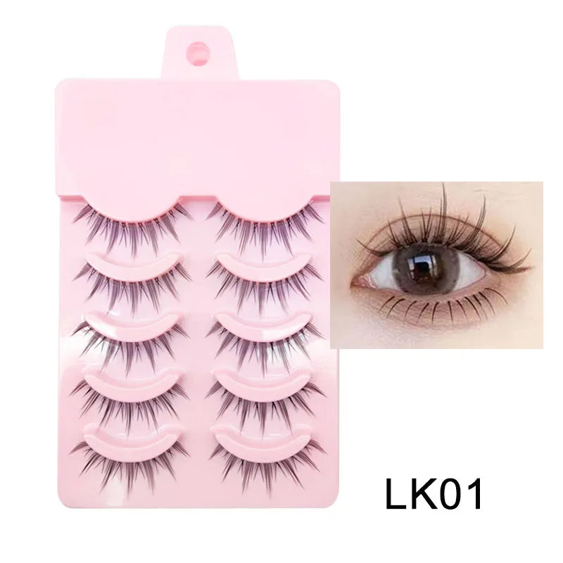 Manga Lashes Soft Natural Eyelashes Thick False Eyelashes Manga Eyelashes Daily Dating Makeup Eyelashes Lashes Wispy