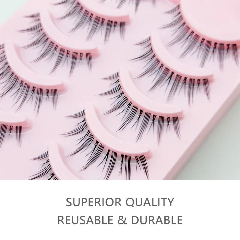 Manga Lashes Soft Natural Eyelashes Thick False Eyelashes Manga Eyelashes Daily Dating Makeup Eyelashes Lashes Wispy