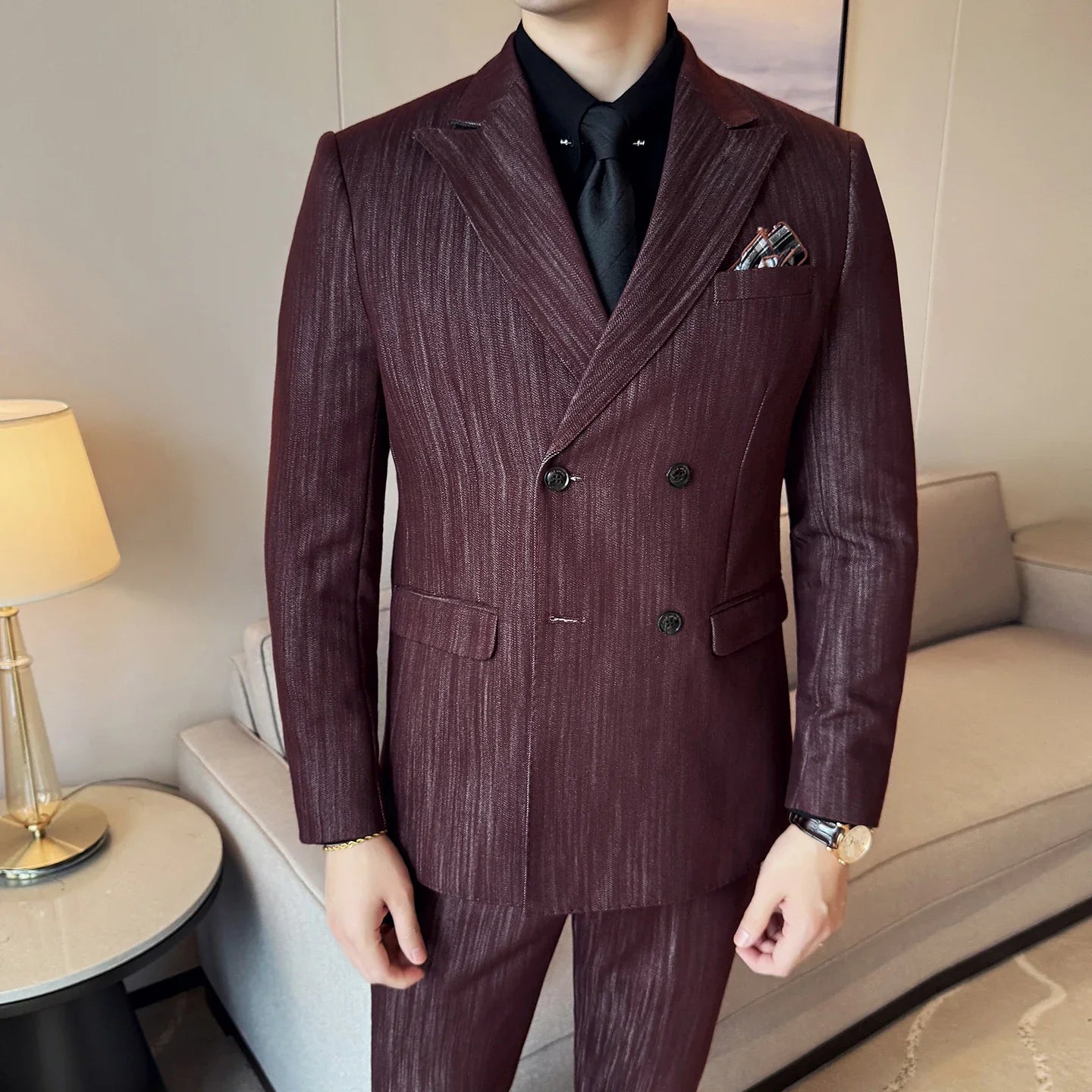 Business Clothing groom suit Wedding suit 3 Piece jacket vest pantsHigh-end business suit set dress