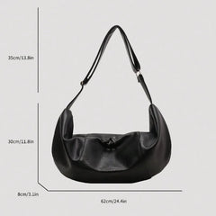 Stylish Dumpling Shaped PU Crossbody Bag