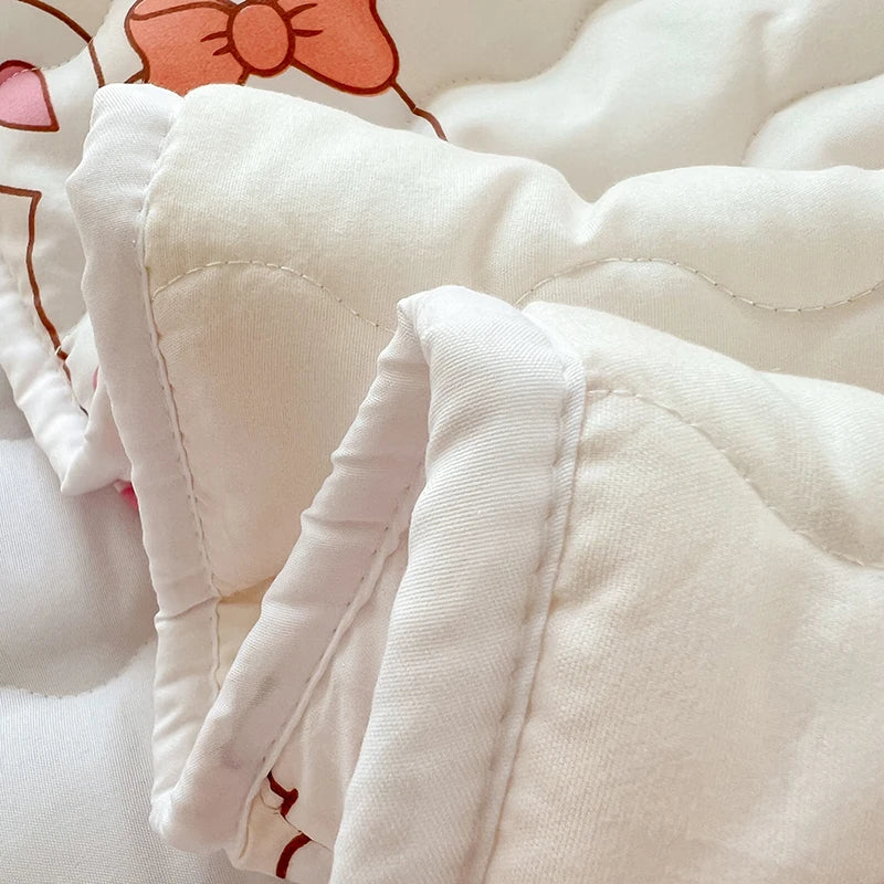 1pc Thicken Anti-mite Fitted Sheet With Elastic Band Non Slip Adjustable Mattress Cover