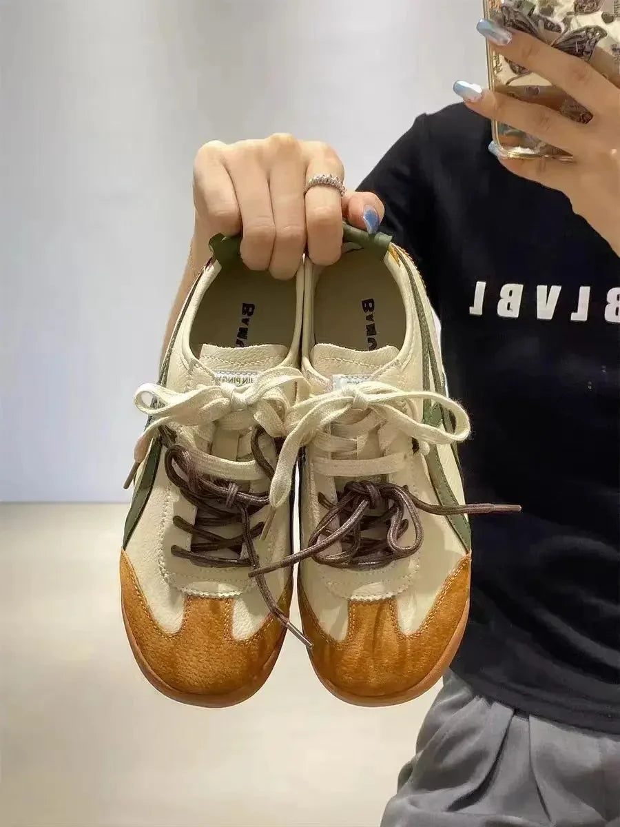 Thick Bottom Dad Shoes Style Platform Slip-On Sports Shoes Breathable Comfortable Versatile Casual Shoes