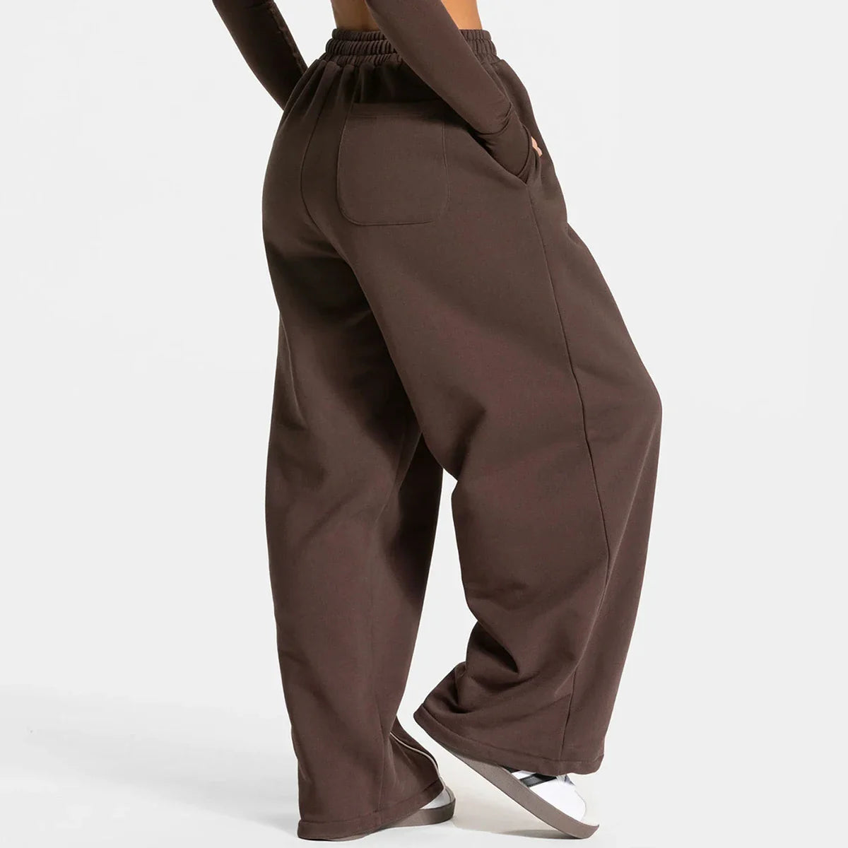 Loose Yoga Trousers Casual Straight Wide Leg Sports Pants Gym Sweatpants Elastic High Waist Fitness Running Yoga Pants