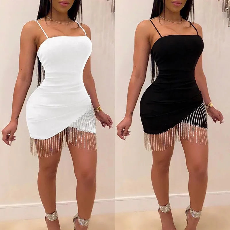 slip dresses slim cross skirts