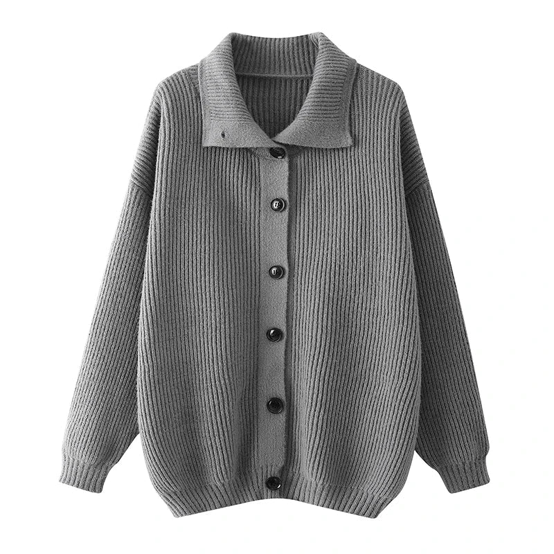 Jersey Single breasted Casual Sports Coat Solid Color Stand Collar Wweater Fleece Warm Cardigan
