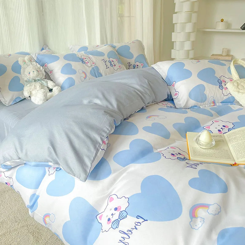 1pc Cartoon Duvet Cover 220x240 Bed Cover Kids Bedding Comforter Case Soft Quilt Cover (No Pillowcase No Sheet)