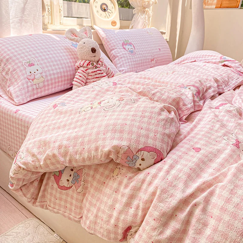 Floral Style Duvet Cover Breathable Quilts Cover Single/Double/Queen Size Comforter Cover Home Bedding (Pillowcase Need Order)