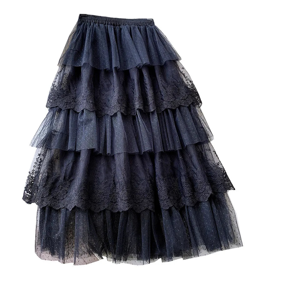 Skirts Lace Skirts Long Lace Skirt Clothing K68