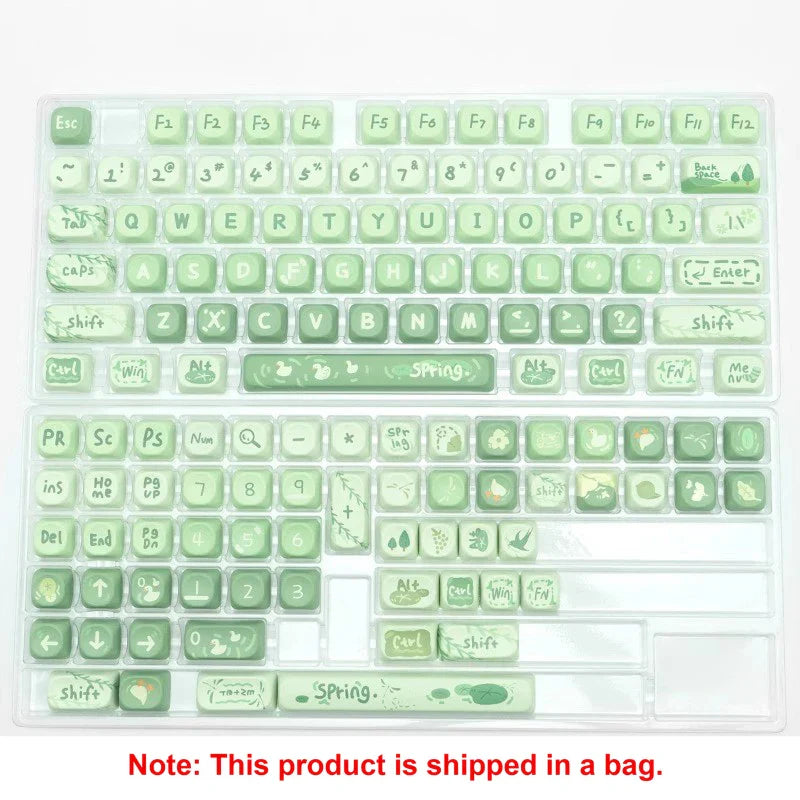 Pink Cat Dye Sublimation PBT Keycaps 136 Keys MOA Profile Keyboard Keycaps