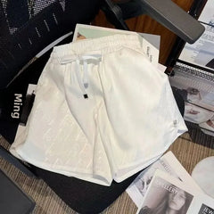 Elastic Waist Five-Quarter Length Shorts Casual Loose Slimming Sporty Versatile Long Pants