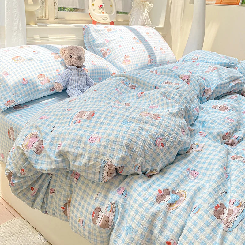 Floral Style Duvet Cover Breathable Quilts Cover Single/Double/Queen Size Comforter Cover Home Bedding (Pillowcase Need Order)