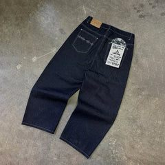 Hip-Hop Black Jeans Trendy Disc Embroidery