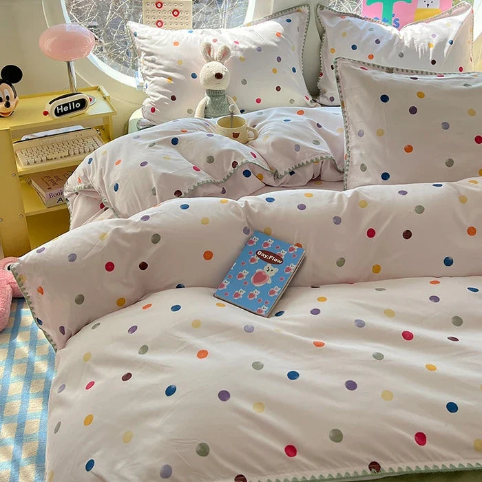Lace Single Item Quilt Cover Skin-friendly Cotton Korean Version French Shell Quilt Cover Two People Use Bedding
