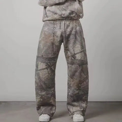 Y2K pants Harajuku vintage Camouflage Pattern Baggy Casual Sweatpants Hip Hop gothic wide leg trousers streetwear