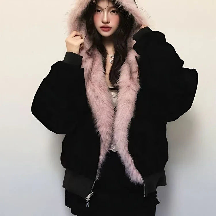 plush jacket American log warm jacket