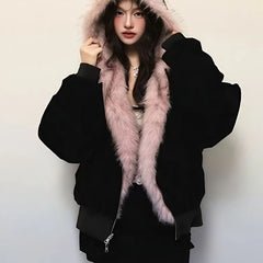 plush jacket American log warm jacket