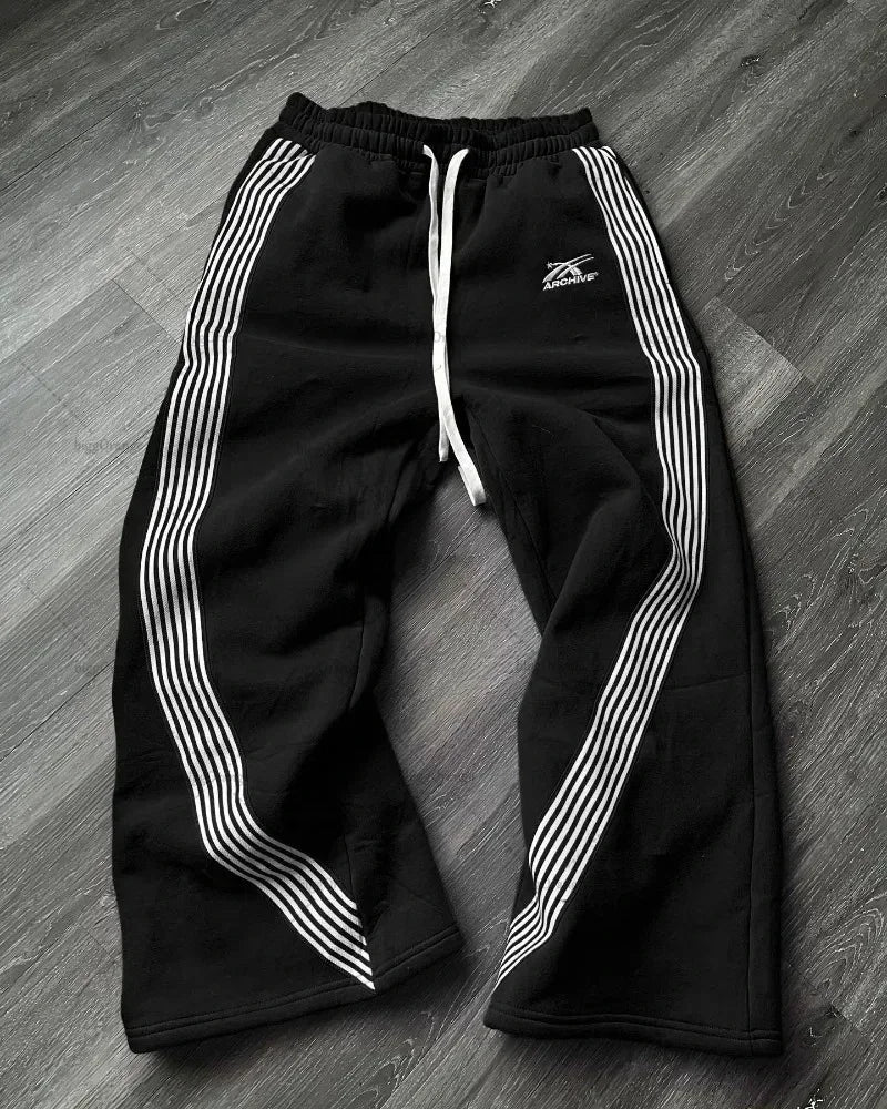 American Y2k Sweatpants Gothic Harajuku Vintage Letter Patch Loose Casual Pantsable High Waisted Jogging Pants