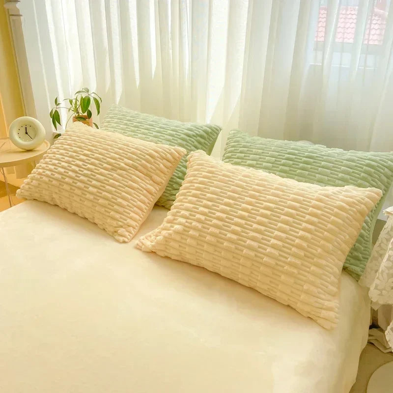 Rabbit Velvet Milk Single Product Quilt Cover Thickened Warm Solid Duvet Bedding