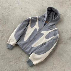 American Retro Letter Printed Devil Pattern Hoodie Y2k Harajuku Casual Couple Zipper Hoodies Sweatshirt Street Clothing
