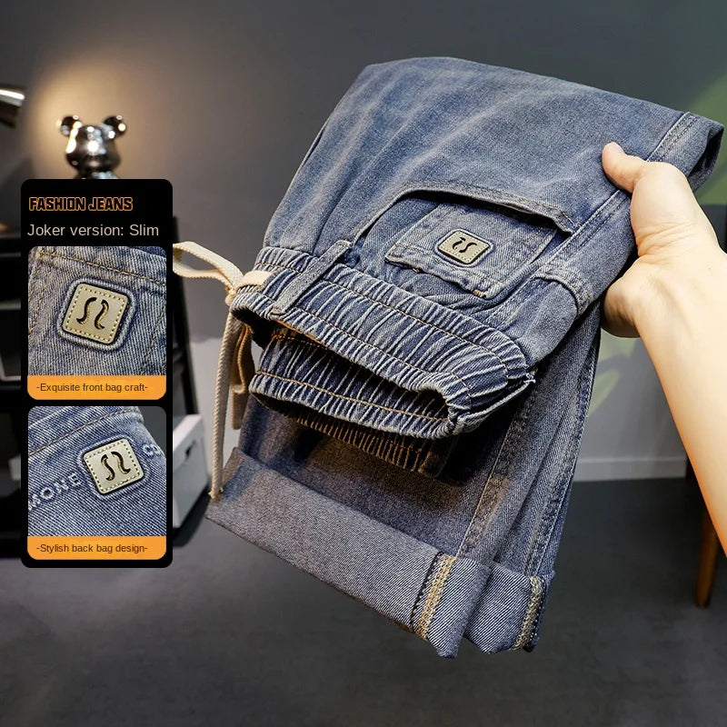 Loose Straight Leg Jeans Style Casual Comfortable Denim Trousersable Male