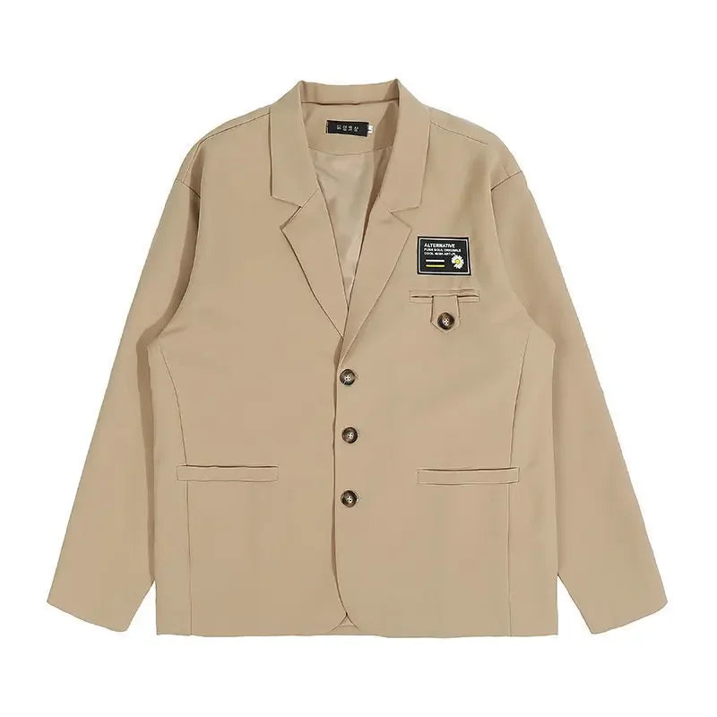 Western-style Suit Korean Trendy Punk Style Three-piece Set Jacket Dakka Uniform Casual Scene