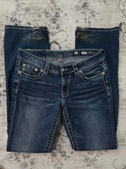 American Y2k Gothic Punk Pocket Embroidered Jeans Harajuku Retro Blue Loose Jeansable High Waist Slimming Wide Leg Pants