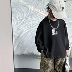 Hip Hop Casual Loose Children's Pants Children's Pure Cotton Leopard Pattern Jeans Trendy Casual Pants