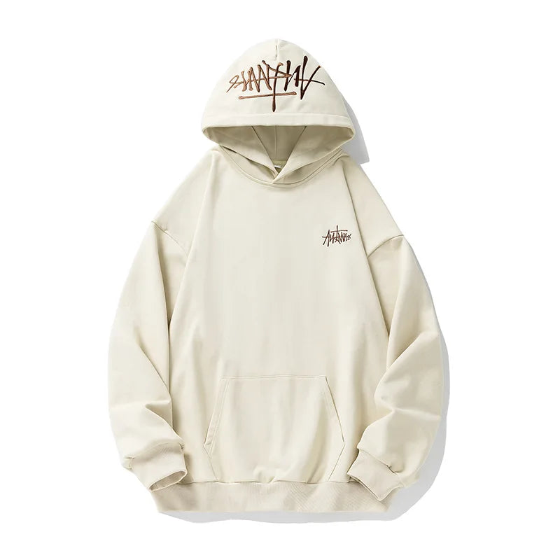 400G Heavy Thick Letter Embroidered Hoodies