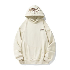 400G Heavy Thick Letter Embroidered Hoodies