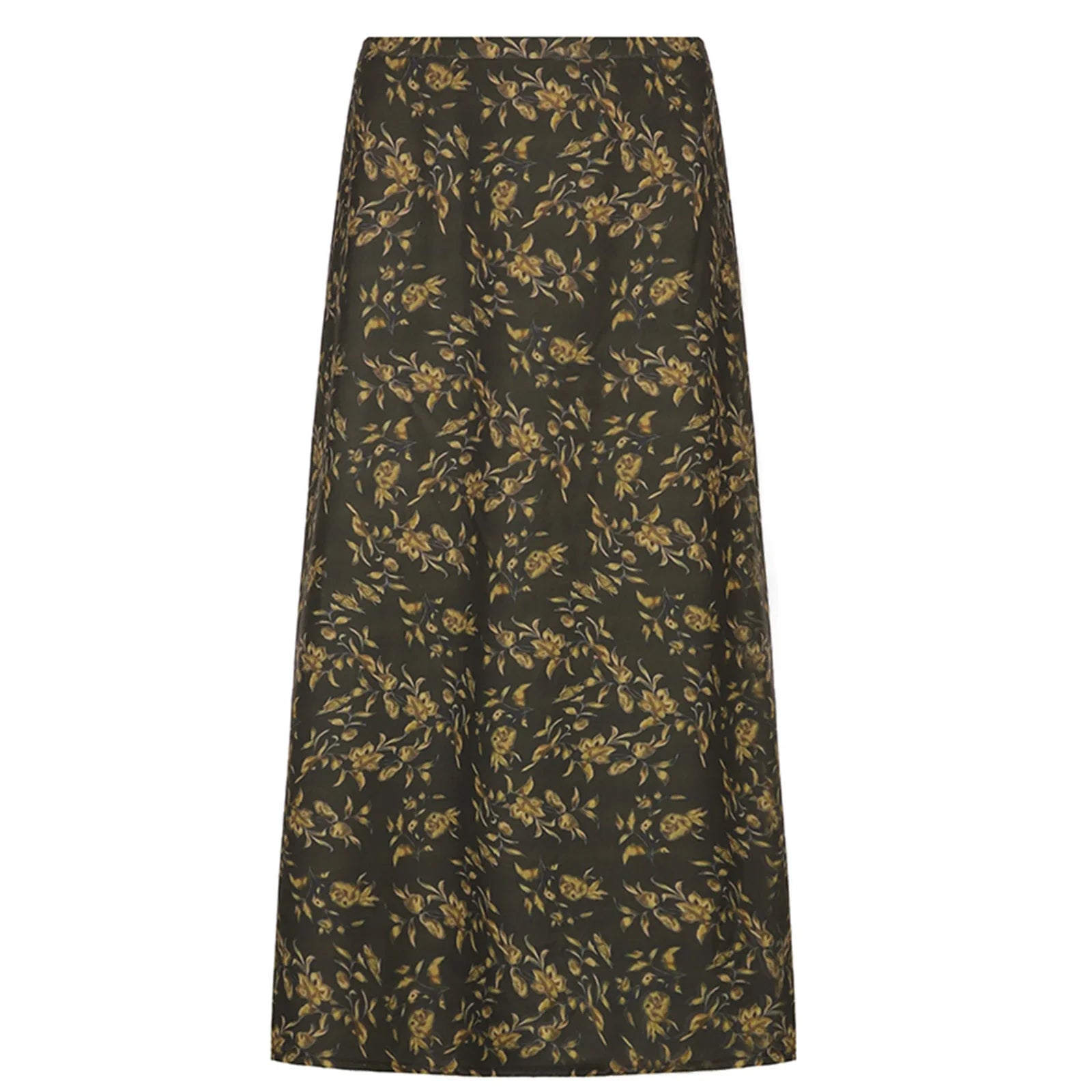Retro Half Skirt Print Retro Straight Comfortable Street Party Long Skirt