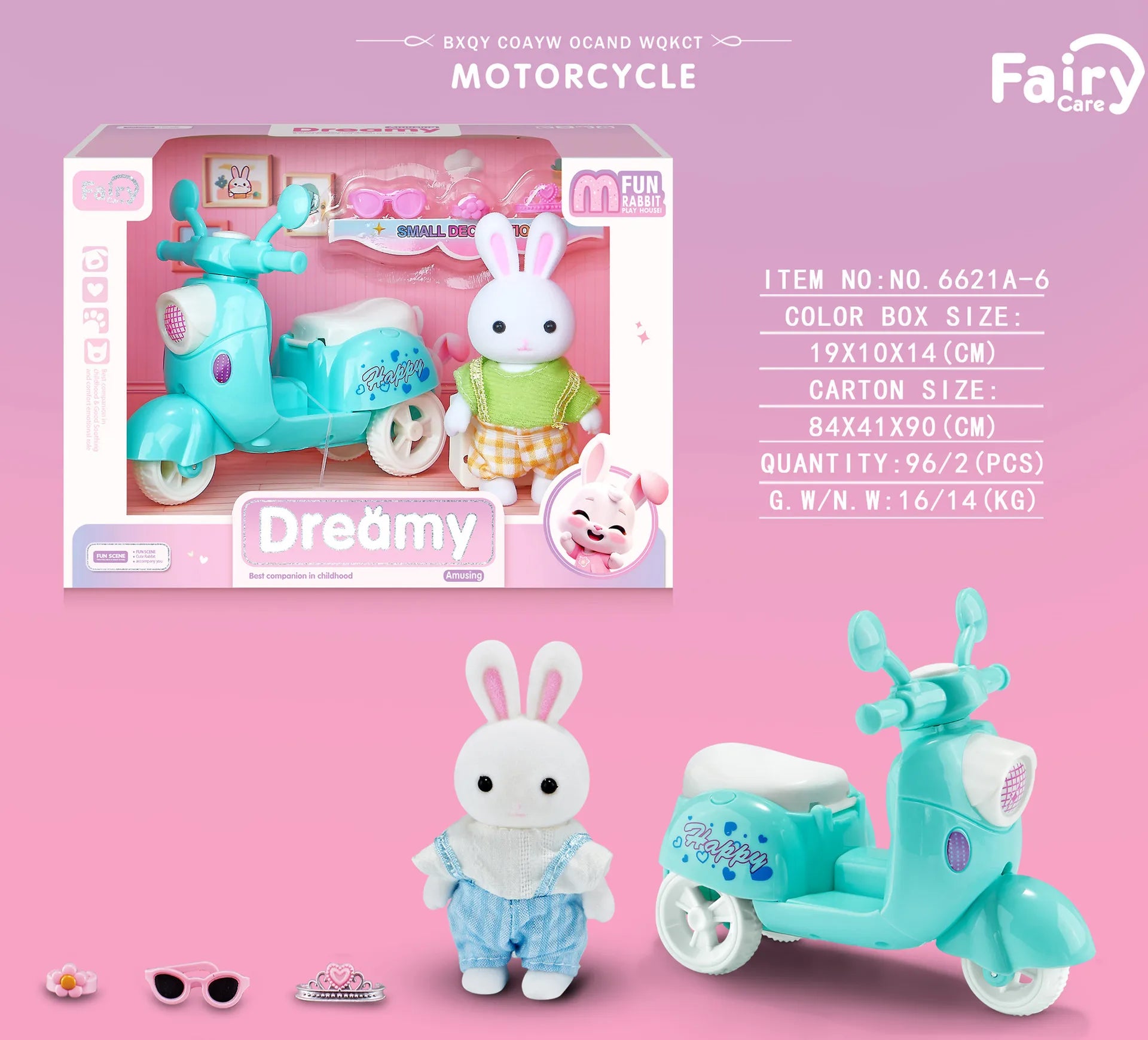 Little Rabbit Bedroom kitchen outdoor gamesLovely Scene Play Toys Simulation Modelling Children Birthday Easter Gift