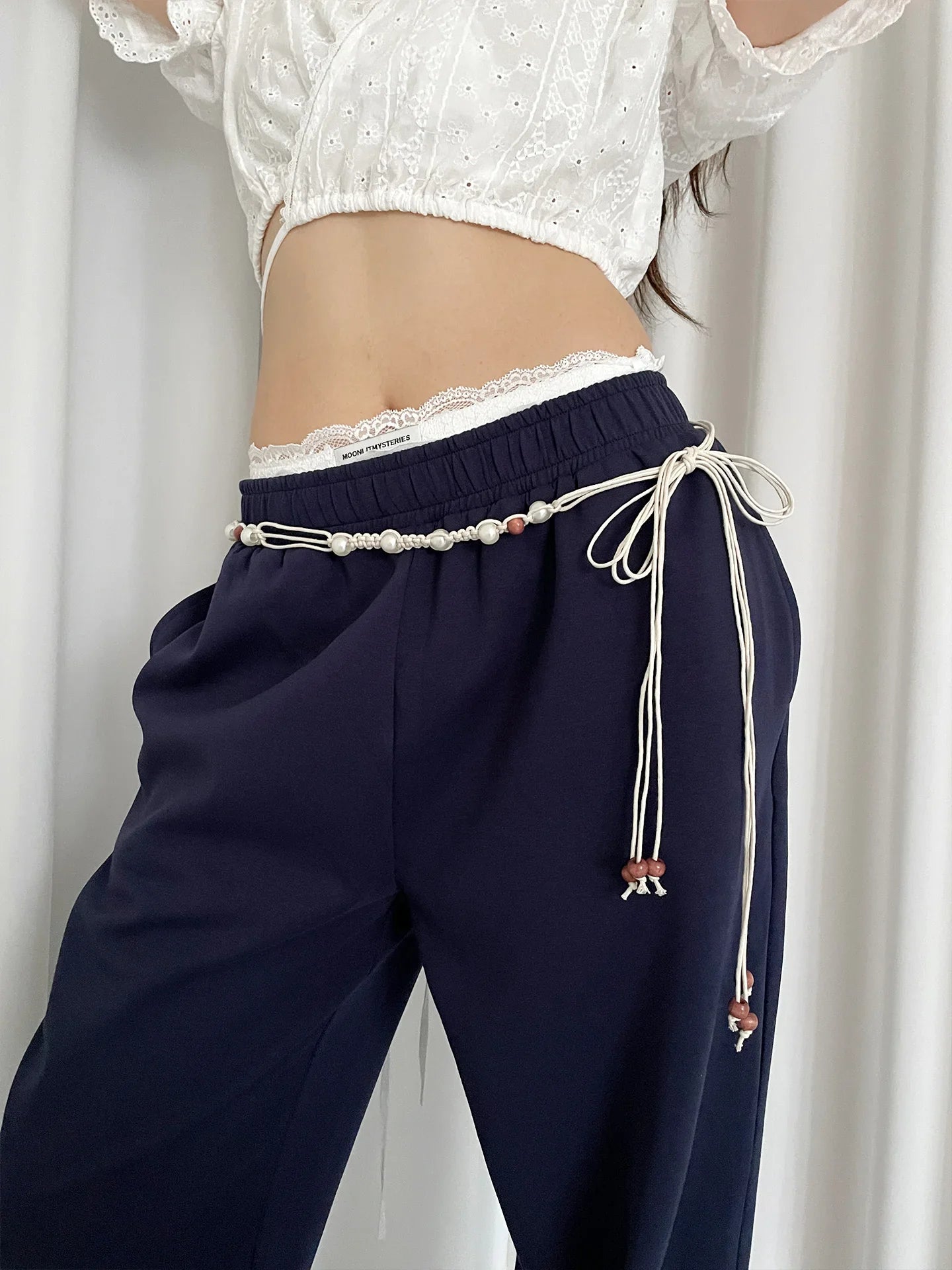 Bohemian Style Flower Beads Waist Belt
