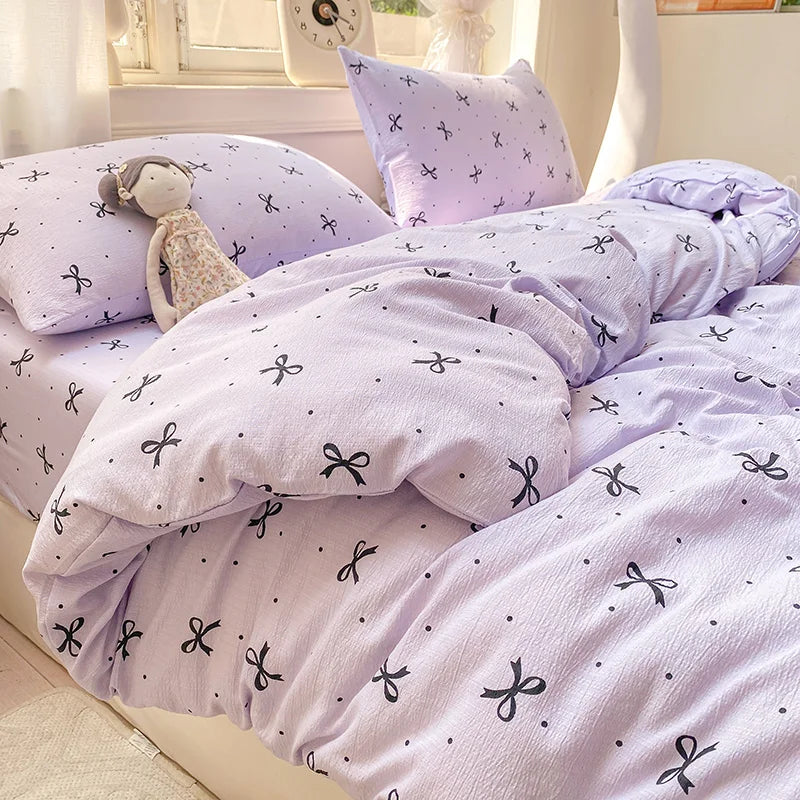 Floral Style Duvet Cover Breathable Quilts Cover Single/Double/Queen Size Comforter Cover Home Bedding (Pillowcase Need Order)