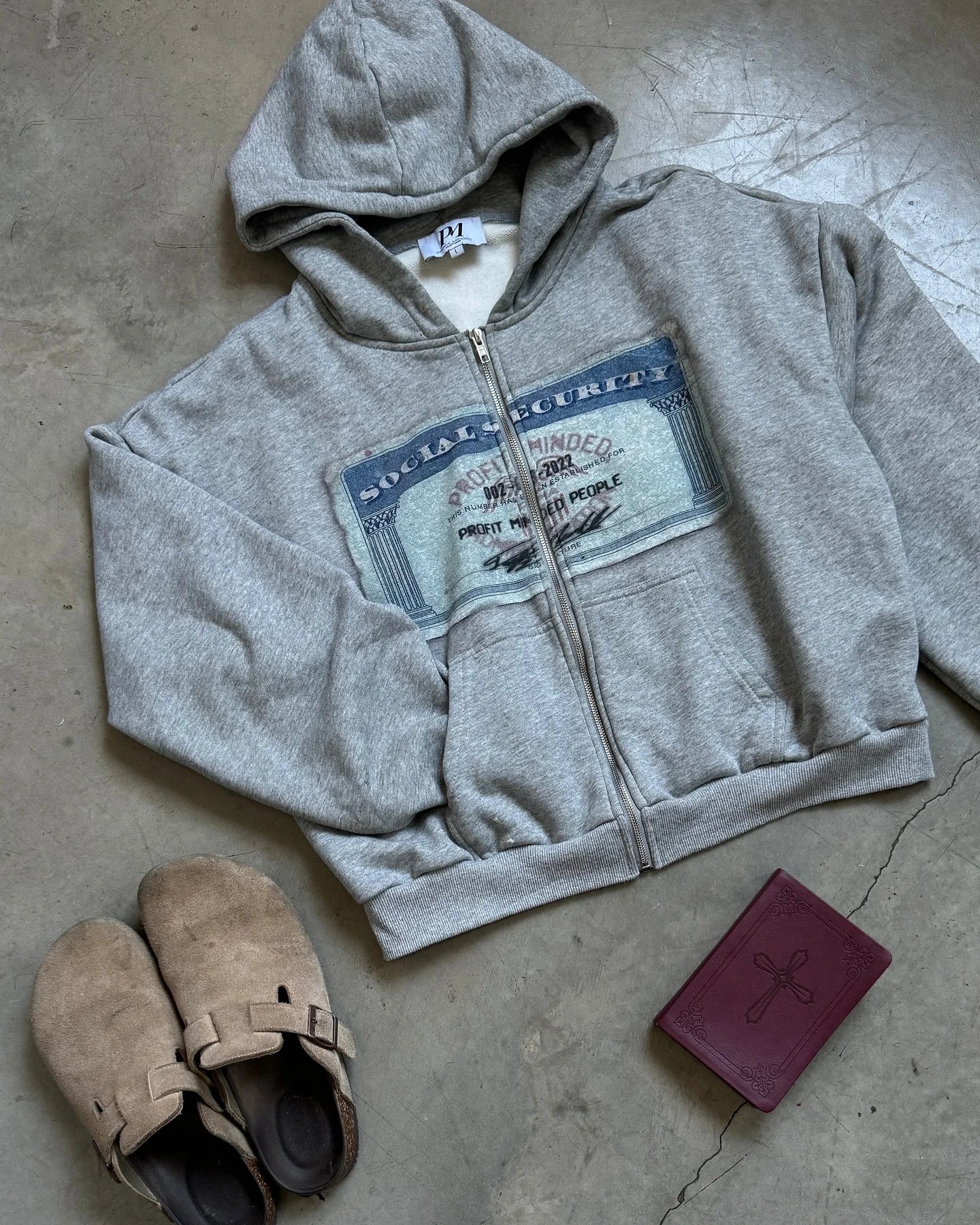 Streetwear American Y2k Hoodie Harajuku Retro Pattern Printed Loose Zipper Hoodie Casual Super Large Hoodie Sportswear